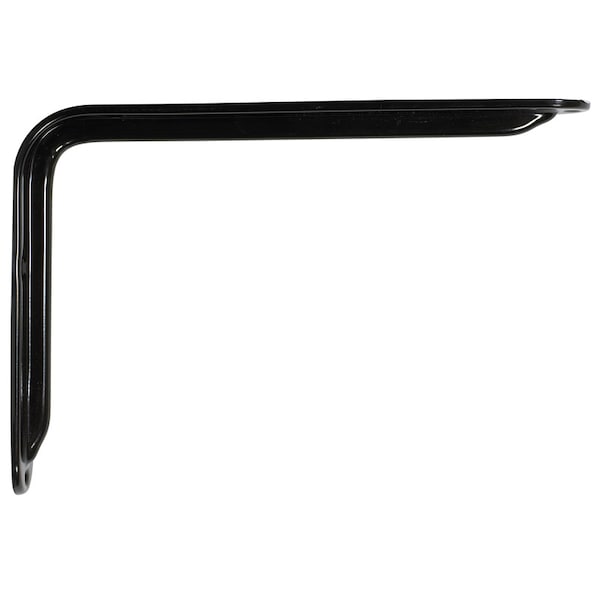 Knape & Vogt Knape & Vogt John Sterling Black Steel Decorative Bracket 12 Ga. 12 in. L 125 lb RP-0099-12BK - main
